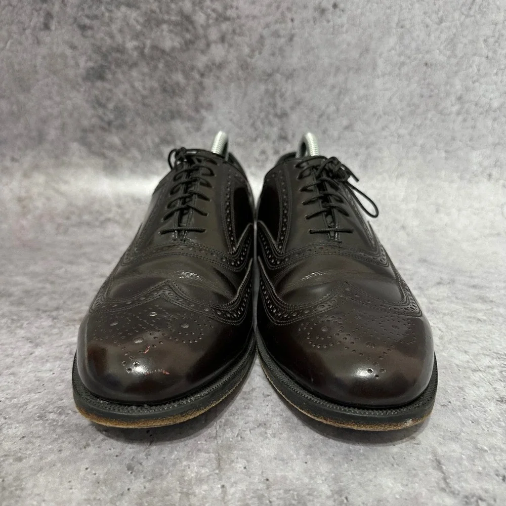 Florsheim Lexington Wingtip Oxfords Mens 11 Brown Leather Brogue Dress Shoes